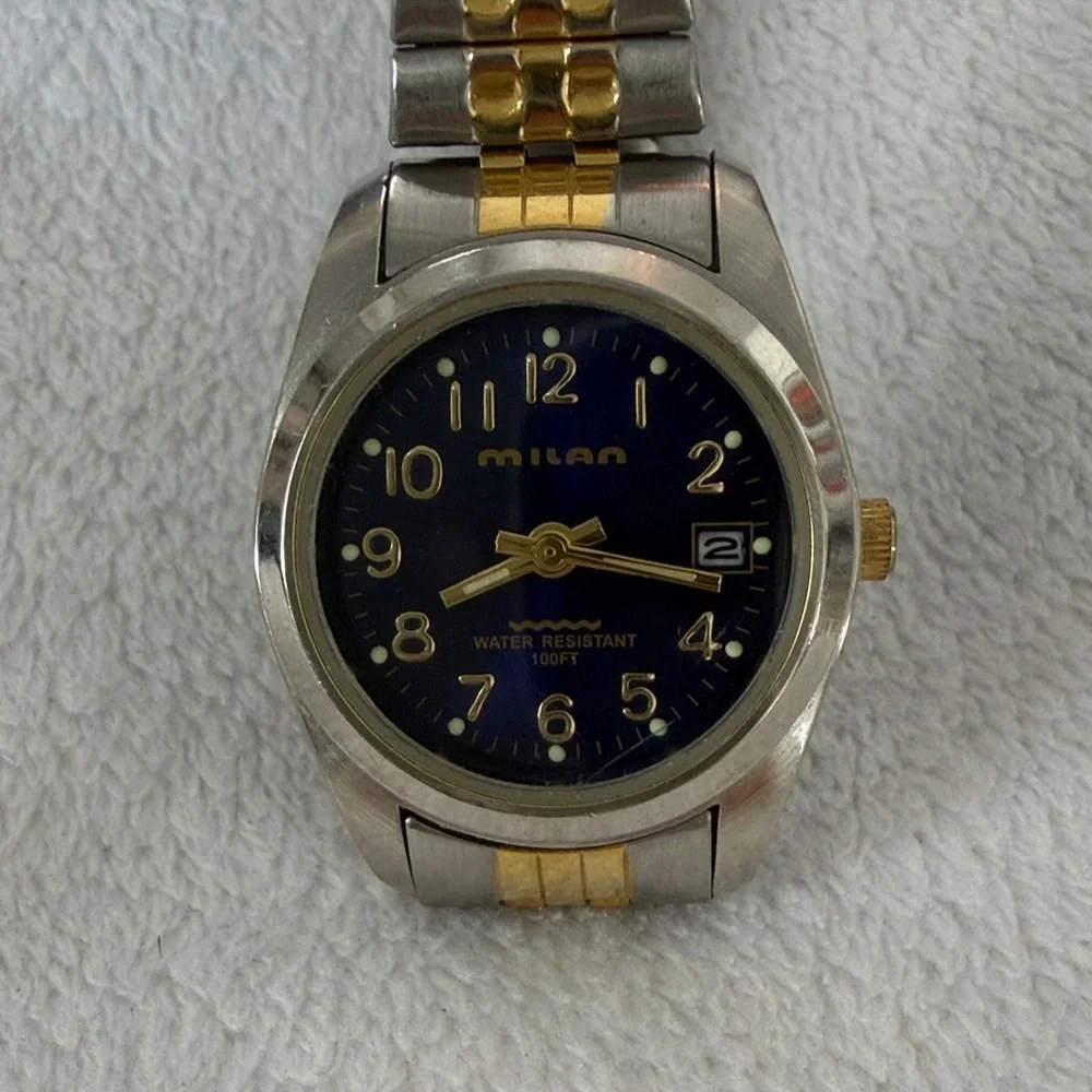 Milan Women's Silver and Gold Watch